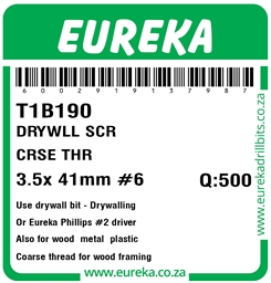 T1B190 - Drywall Screw -T1B190_Label_T
